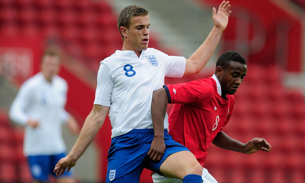 Jordan Henderson, England Under-21s v Norway